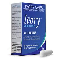 Ivory Caps Ivory Complete ALL-IN-ONE Advanced Glutathione/Vitamin C Supplement with Alpha Lipoic Acid, Bearberry Extract and Green Tea Extract