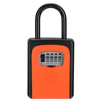 Key Lock Box, 4 Digit Combination Lock Box with Code for Spare House Keys Outdoor and Indoor, Weatherproof Security Key Holder, Holds up to 5 Keys