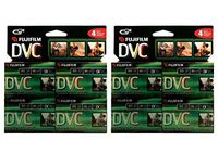 2 Pack of 4 Fuji 60-Minute MiniDV Tapes Bundled by Maven Gifts