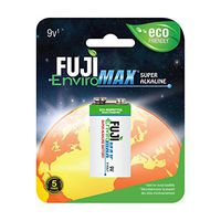Fuji EnviroMAX Super Alkaline 9 Volt Eco Friendly Batteries (Pack of 8)