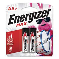 Energizer MAX Alkaline Batteries, AA, 2 Batteries/Pack