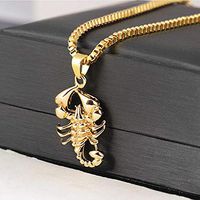 Accessories Jewelry Scorpion Necklace Hip Hop Pendant Scorpion Necklace Prom Pretty Bright Cute Stylish For gift Cheap Jewerly Womens Beads Accessory Daily