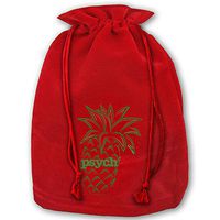 TTIWEP Psych Pineapple Red Christmas Drawstring Bags/Santa's Trouser Bag