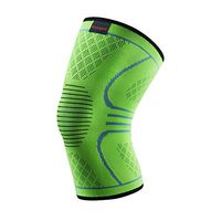 Genetic Los Angeles 1 pc Knee Pads Compression Keep Warm Patella Protector Support Elastic Sports Pad Volleyball Varicose Veins Sleeve Fitness Male Female (Fluorescent Green, S)