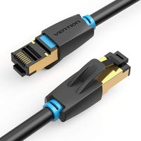 Cat 8 Ethernet Cable,High Speed 28AWG Cat8 LAN Network Cable 40Gbps 2000Mhz SFTP Patch Cord with Gold Plated RJ45 Connector in Wall, Outdoor, Weatherproof Rated for Router, Modem, Xbox (2m/6ft)