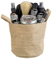 Fabulous Frannie Rugged Riley Fire Spice Gift Basket includes 4oz Shave Soap, 2oz After Shave, 1oz Beard Oil, 1oz Beard Wax, 2oz Foot Spray, and 10ml Blemish Pen