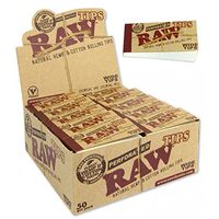 RAW Wide Perforated {5 Packs} Rolling Paper Filter Tips
