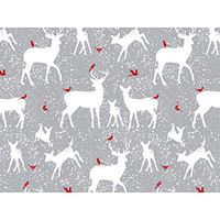 Woodland Frost Reindeer 24"x417' Roll Gift Wrap