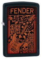 Zippo Fender Lighter, Black Matte