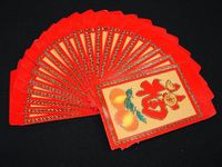 Colorful Chinese Money Envelopes-Wealth Boy with Fishes