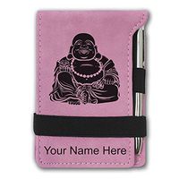 Mini Notepad, Budai, Personalized Engraving Included (Pink)