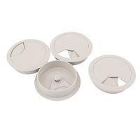 uxcell 4X 80mm PC Computer Table Plastic Grommet Cable Tidy Wire Hole Cover