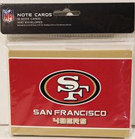 NFL 49ERS 12 NOTE CARDS WITH ENVELOPE