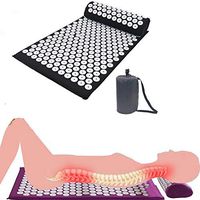 PILIBEIBEI Acupressure Mat and Pillow Massage Set for Back, Legs, Neck, Sciatica, Trigger Point Therapy, Pain and Stress Relief Acupuncture Mattress for Back Pain