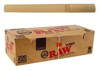 RAW Classic Natural Unrefined Rolling Paper - Pre Rolled Tubes (Regular)