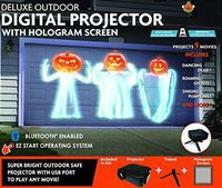 Mr. Christmas Deluxe Outdoor Digital Projector with Hologram Screen
