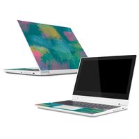 Mightyskins Skin Compatible with Lenovo Chromebook C330 (2018) - Watercolor Blue | Protective, Durable, and Unique Vinyl Decal Wrap Cover | Easy to Apply, Remove, and Change Styles | Made in The USA