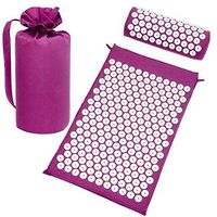 Acupressure Mat & Pillow Set Acupuncture Massage Mat for Back,Neck Pain Relief Stress Reduction Massage Therapy Yoga Pad for Back Foot Treatment with,A