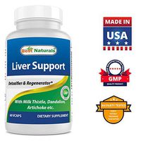 Best Naturals Liver Cleanse Detox & Support Formula with Milk Thistle Silymarin, Beet Root, Artichoke, Dandelion Root etc - 60 Veggie Capsules