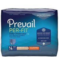 Prevail Per-Fit for Men Extra Absorbency Incontinence Underwear, Extra Large, 56-Count
