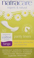 Natracare Tanga Natural Panty Liners 30 count - 95% Bio-degradable Non-Chlorine Bleached