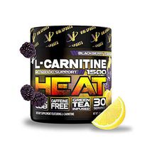 VMI Sports L-Carnitine 1500 Heat Powder, Extreme Fat Burner Thermogenic Weight Loss Support, Improve Energy, Sweat & Fat Metabolism, Caffeine Free, Fat Burner Men & Women, BlackBerry Lemonade 30sv