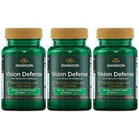 Swanson Vision Defense Antioxidant Vision Health Supplement Lutein Zeaxanthin Astaxanthin Broccoli Extract Bilberry Extract 60 Softgels Sgels