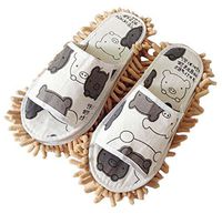 Black Temptation Creative Detachable Mop Slippers Floor Cleaning Shoes Pig
