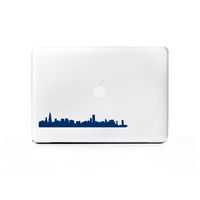 (2X) StickAny Laptop Series Chicago Skyline Sticker for MacBook Pro, Chromebook, Surface Pro, and More (Navy)