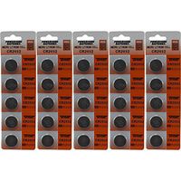 25 CR2032 Powertron Lithium 3V Batteries Size CR2032 Retail Pack 5 PER Pack …