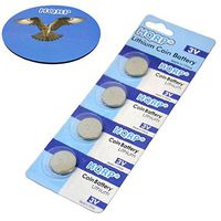 HQRP 4-Pack Coin Lithium Battery for Dogtek Canicom 200 Remote Electric Dog Collar + HQRP Coaster