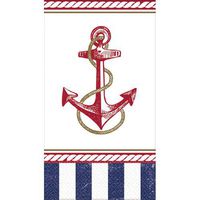 Summer 'Nautical Anchors Aweigh' Guest Napkins (16ct)