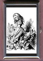 Alice in Wonderland Grows Tall John Tenniel Decorative Pill Box