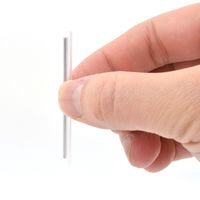 Primeda Premium Fiber Optic Fusion Splice Protection Sleeves, Heat Shrinkable Tube Clear - 400pcs (OD2.4 L=45mm (GT-45C))