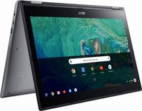 2019 Acer - Spin 15 2-in-1 15.6" Full HD 10-Point Multitouch Screen Chromebook - Intel Pentium - 4GB Memory - 32GB eMMC Flash Memory - Google Chrome OS - Sparkly Silver