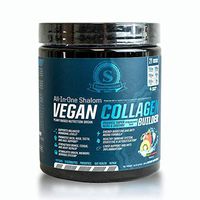 Stout Nutrition Organic Vegan Collagen Builder Plant Powder Super Reds & Greens, Hyaluronic Acid, Peptides for Hair Skin Nail Joint Support | Kiwi Strawberry Flavor All in One 9.9 oz 20 serv. USA Made