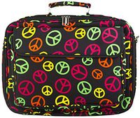 Multi-color Peace Sign 17 Inch Computer Laptop Case Bag