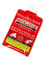 Mitigator Sting & Bite Scrub Treatment Skin Protectant Relieves Itching Fast!, 1/8 oz Packet (Pack of 12)