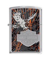 Zippo Harley-Davidson Eagle High Polish Chrome Pocket Lighter