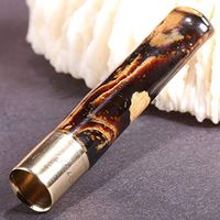 Lcxligang Cigarette Holder for Roll Ups Black Coral Mini Ultra Short Reusable with Multi-Filtering for Men and Women