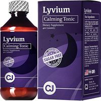 Lyvium Calming Tonic Sleep Aid (4 Oz FL) -Chamonile, Linden, Hops Flower 5HTP, Melatonin. Natural Sleep Aid Supplement