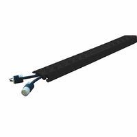 Fastlane FL1X1.5-B Polyurethane 1 Channel Drop Over Cable Protector with L-Shaped Connectors, Black, 36" Length, 5.25" Width, 0.75" Height