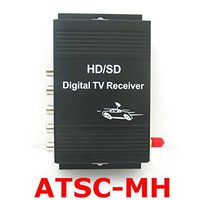 SunShine Car Digital TV ATSC Tuner Receiver Box with 4 Video Output for United States Canada Mexico