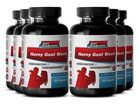Supreme Performance, Energy and Stamina Enhancement for Men and Women - Horny Goat Weed Extract 1000mg with Maca Root, Macuna Pruriens, Tongkat Ali and Muira Puama (6 Bottles 360 Capsules)