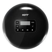 Portable Compact CD Player with LCD Display, Personal Compact Disc Player with Stereo Earbuds and Power Adapter, Electronic Skip Protection Anti-Shock Function