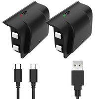 YCCSKY Xbox One Rechargeable Battery Pack 1200mah Xbox Play and Charge Kit with LED Indicator Light for Xbox One S/X/Elite Controller