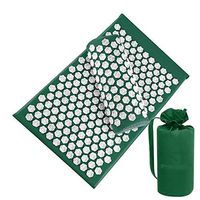 LMEIL Acupressure Rose Shape Massage Cushion Acupressure Mat Set with Bag Yoga Mat Pillow Relieve Sciatic, Back, Neck, Headaches and Pain at Pressure Points