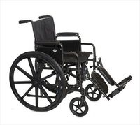 Economy Standard Wheelchair Seat Size: 18" W x 16" D, Armrest: Desk Removable Arm, Legrests: Elevating