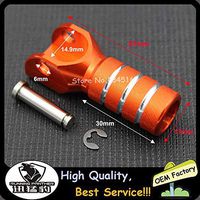 Frames & Fittings Orange Cut CNC Billet Gear Shifter Shift Lever Tip Replacement for KTM SX SXF SXS EXC EXCF EXCW XC XCF XCW XCFW MX SMC SMR MXC - (Color: Black)