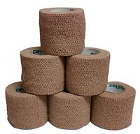 Coflex Cohesive Bandage Tan 2'' x 5YD (6 Roll Pack) by Andover